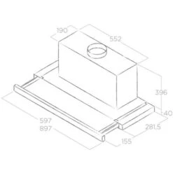 Hotte Cuisine Elica Encastrable ELITE 35 - 600 -VIDAXL || Bosch || Whirlpool Soldes 27349449 4
