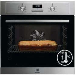 ELECTROLUX EOF3C40X - Four électrique Encastrable Catalyse Chaleur Tournante Pulsée - Inox - 72 L - Classe A+