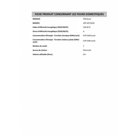 Fours Encastrables Électrique 65L WHIRLPOOL 2500W 56cm, AKP 447 IX/01 4 Fours Encastrables Électrique 65L WHIRLPOOL 2500W 56cm, AKP 447 IX/01 – Image 2