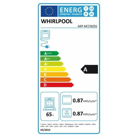 Fours Encastrables Électrique 65L WHIRLPOOL 2500W 56cm, AKP 447 IX/01 5 Fours Encastrables Électrique 65L WHIRLPOOL 2500W 56cm, AKP 447 IX/01 – Image 3