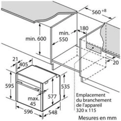 Fours Encastrables Multifonction 71L NEFF 3600W 60cm, B45CR22N0 -VIDAXL || Bosch || Whirlpool Soldes 28043583 5