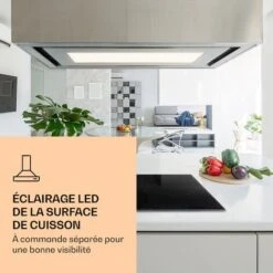 Remy Brilliant Edition Hotte D'îlot 90 Cm 609 M³/h CEE A LED Verre -VIDAXL || Bosch || Whirlpool Soldes 28453009 2