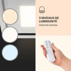 Remy Brilliant Edition Hotte D'îlot 90 Cm 609 M³/h CEE A LED Verre -VIDAXL || Bosch || Whirlpool Soldes 28453009 3