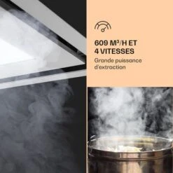 Remy Brilliant Edition Hotte D'îlot 90 Cm 609 M³/h CEE A LED Verre -VIDAXL || Bosch || Whirlpool Soldes 28453009 4