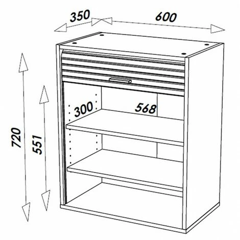 Meuble Cuisine Noir Bicolore 60 Cm H 72 Cm - Coloris: Chêne Naturel 5 Meuble Cuisine Noir Bicolore 60 Cm H 72 Cm - Coloris: Chêne Naturel – Image 3
