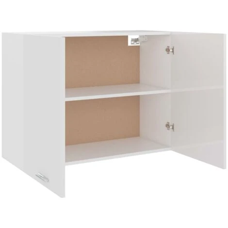 Armoire Suspendue Blanc Brillant 80x31x60 Cm Aggloméré VidaXL 7 Armoire Suspendue Blanc Brillant 80x31x60 Cm Aggloméré VidaXL – Image 5