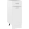 Armoire De Plancher à Tiroir Blanc 30x46x81,5 Cm Aggloméré VidaXL -VIDAXL || Bosch || Whirlpool Soldes 29188478 1