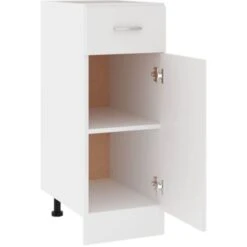 Armoire De Plancher à Tiroir Blanc 30x46x81,5 Cm Aggloméré VidaXL -VIDAXL || Bosch || Whirlpool Soldes 29188478 5