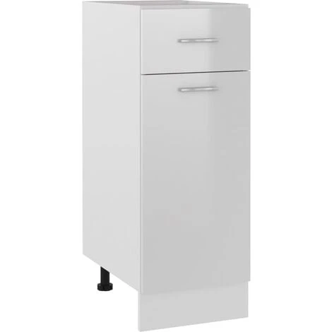 Armoire De Plancher Blanc Brillant 30x46x81,5 Cm Aggloméré VidaXL 3 Armoire De Plancher Blanc Brillant 30x46x81,5 Cm Aggloméré VidaXL