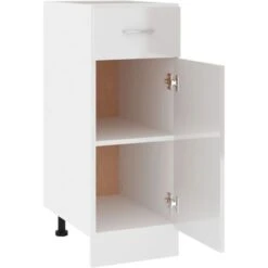 Armoire De Plancher Blanc Brillant 30x46x81,5 Cm Aggloméré VidaXL 11 Armoire De Plancher Blanc Brillant 30x46x81,5 Cm Aggloméré VidaXL -VIDAXL || Bosch || Whirlpool Soldes 29188504 5