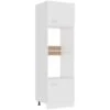 Armoire à Micro-ondes Blanc 60x57x207 Cm Aggloméré VidaXL -VIDAXL || Bosch || Whirlpool Soldes 29366002 1