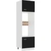 Armoire à Micro-ondes Noir 60x57x207 Cm Aggloméré VidaXL -VIDAXL || Bosch || Whirlpool Soldes 29366006 1