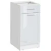 Meuble Bas De Cuisine Eco Blanc Brillant 1 Porte 1 Tiroir L 40 Cm 2 Meuble Bas De Cuisine Eco Blanc Brillant 1 Porte 1 Tiroir L 40 Cm -VIDAXL || Bosch || Whirlpool Soldes 30042998 1
