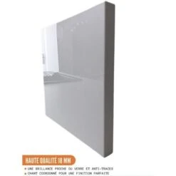 Meuble Bas De Cuisine Eco Blanc Brillant 1 Porte 1 Tiroir L 40 Cm -VIDAXL || Bosch || Whirlpool Soldes 30042998 3
