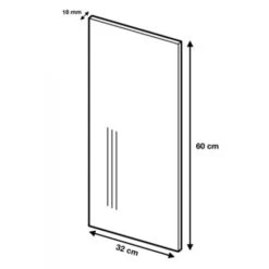 Panneau De Finition Pour Meuble Haut Eco Blanc Brillant -VIDAXL || Bosch || Whirlpool Soldes 30043032 2