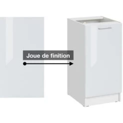 Panneau De Finition Pour Meuble Bas Eco Blanc Brillant