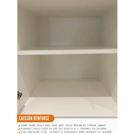 Meuble Bas De Cuisine Eco Chene Naturel 1 Porte L 30 Cm 7 Meuble Bas De Cuisine Eco Chene Naturel 1 Porte L 30 Cm – Image 5