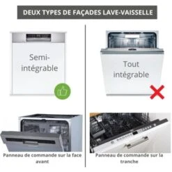Façade Pour Lave-vaisselle Semi-intégrable Eco Chene Naturel L 60 Cm -VIDAXL || Bosch || Whirlpool Soldes 30043077 3