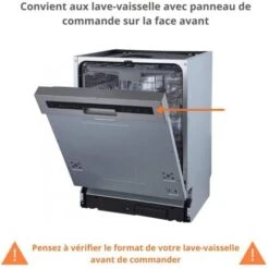 Façade Pour Lave-vaisselle Semi-intégrable Eco Chene Naturel L 60 Cm -VIDAXL || Bosch || Whirlpool Soldes 30043077 4