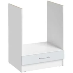 Meuble Pour Four Encastrable Eco Blanc Brillant L 60 Cm