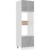 Armoire à Micro-ondes Gris Béton 60x57x207 Cm Aggloméré VidaXL -VIDAXL || Bosch || Whirlpool Soldes 30113966 1