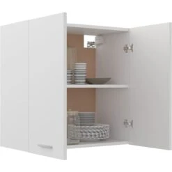 Armoire Suspendue Blanc 60x31x60 Cm Aggloméré -VIDAXL || Bosch || Whirlpool Soldes 30366150 4