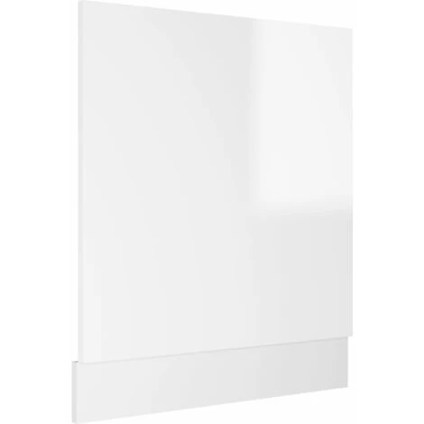 Panneau De Lave-vaisselle Blanc Brillant 59,5x3x67 Cm Aggloméré 4 Panneau De Lave-vaisselle Blanc Brillant 59,5x3x67 Cm Aggloméré – Image 2