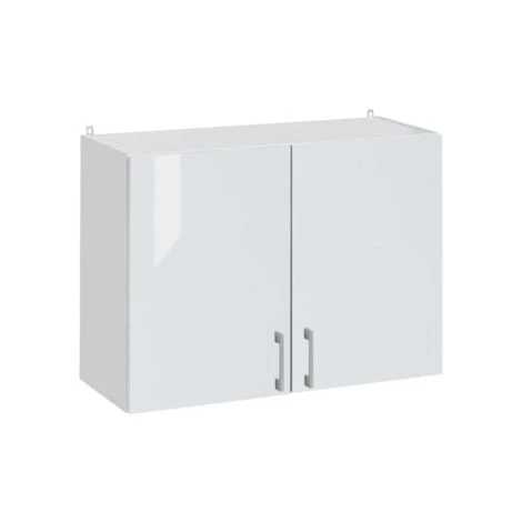 Meuble Haut De Cuisine Eco Blanc Brillant 2 Portes L 60 Cm 3 Meuble Haut De Cuisine Eco Blanc Brillant 2 Portes L 60 Cm
