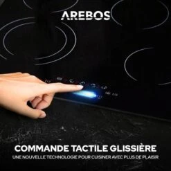 AREBOS Plaque De Cuisson En Vitrocéramique Table De Cuisson électrique Contrôle Cuisinière 4 Foyers 7200W -VIDAXL || Bosch || Whirlpool Soldes 31831022 3