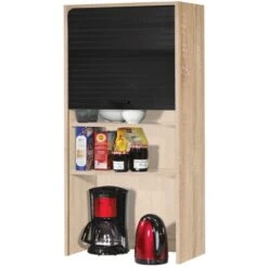 Meuble Haut Cuisine Chêne Noir 60 Cm H 124 Cm