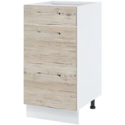 Casserolier Bellissi Noyer Blanchi L 40 Cm