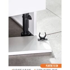 Casserolier Bellissi Noyer Blanchi L 40 Cm -VIDAXL || Bosch || Whirlpool Soldes 33404725 5