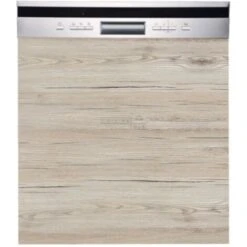 Façade Pour Lave-vaisselle Semi Intégrable Bellissi Noyer Blanchi L 60 Cm
