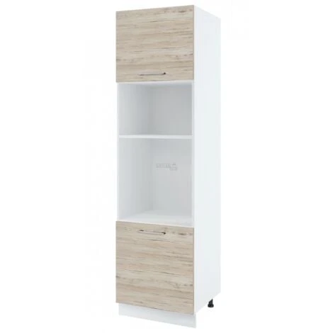 Colonne De Cuisine Pour Micro-onde Et Four Encastrable Bellissi Noyer Blanchi 2 Portes L 60 Cm 3 Colonne De Cuisine Pour Micro-onde Et Four Encastrable Bellissi Noyer Blanchi 2 Portes L 60 Cm