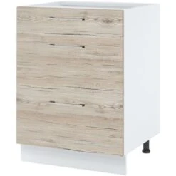 Casserolier Bellissi Noyer Blanchi L 60 Cm