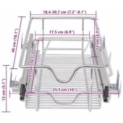 Panier En Treillis Métallique 2 Pcs 300 Mm Argenté VidaXL -VIDAXL || Bosch || Whirlpool Soldes 3556515 3