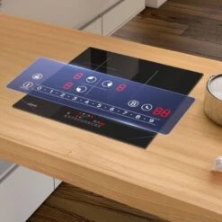 CIARRA CD3BBIH Plaque Induction 3 Foyers - Boosters - 6200W - Commandes Sensitives - 9 Niveaux - Minuteur - L 59cm -VIDAXL || Bosch || Whirlpool Soldes 35820841 3