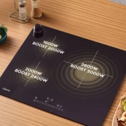 CIARRA CD3BBIH Plaque Induction 3 Foyers - Boosters - 6200W - Commandes Sensitives - 9 Niveaux - Minuteur - L 59cm -VIDAXL || Bosch || Whirlpool Soldes 35820841 4