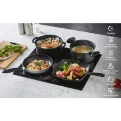 CIARRA CD4BBIH Plaque Induction 4 Foyers - 7200W - Boosters - Vitroceramique - Commandes Tactiles - Minuteur - L 59cm 10 CIARRA CD4BBIH Plaque Induction 4 Foyers - 7200W - Boosters - Vitroceramique - Commandes Tactiles - Minuteur - L 59cm -VIDAXL || Bosch || Whirlpool Soldes 35820843 4