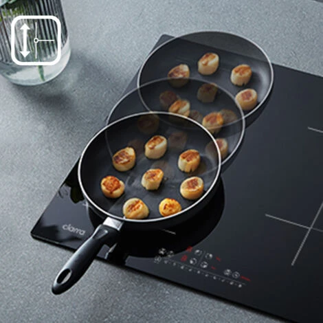 CIARRA CD4BFBIH Plaque De Cuisson Induction - 4 Foyers - Zone Modulable - 7200W - Boosters - Minuteur - Tactile - L 59cm 6 CIARRA CD4BFBIH Plaque De Cuisson Induction - 4 Foyers - Zone Modulable - 7200W - Boosters - Minuteur - Tactile - L 59cm – Image 4
