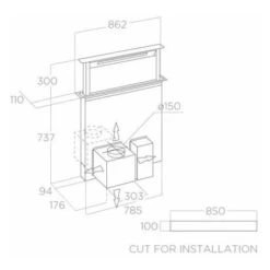 Hotte Cuisine Elica Escamotable GETUP Inox 90 Cm - Version Extraction -VIDAXL || Bosch || Whirlpool Soldes 35919175 3