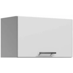 Lila - Meuble De Cuisine Hotte 60 Cm 1 Porte Blanc Mate