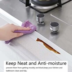 1 Pcs Ruban D'étanchéité étanche Et Résistant à La Moisissure Auto-adhésif Ruban Caulk Bande Etancheite Autocollante Pour Salle De Bain Et Cuisine Joint Ruban D'étanchéité En PVC Pour Fenêtre/Toilette -VIDAXL || Bosch || Whirlpool Soldes 42249453 3