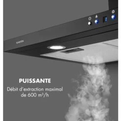 Limelight Hotte Murale Aspirante 90cm 600 M³/h Classe A++ - Noir -VIDAXL || Bosch || Whirlpool Soldes 42753348 3
