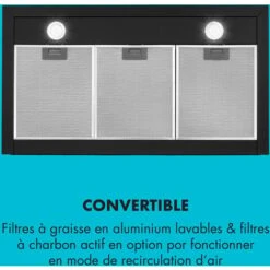 Limelight Hotte Murale Aspirante 90cm 600 M³/h Classe A++ - Noir -VIDAXL || Bosch || Whirlpool Soldes 42753348 5
