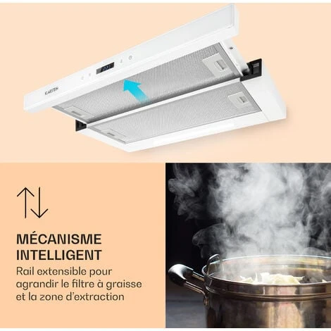 Mariana Neo 60 Hotte Casquette 60cm 640 M³/h Extraction LED 7 Mariana Neo 60 Hotte Casquette 60cm 640 M³/h Extraction LED – Image 5