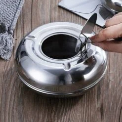 Cendrier En Acier Inoxydable Cendrier Aménagement Intérieur De Meuble 1pièce Irisfr（argent） -VIDAXL || Bosch || Whirlpool Soldes 43742792 4