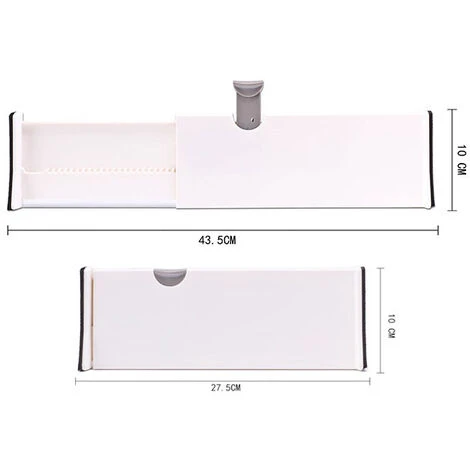 ELLE Separateur Tiroirs En Plastique Modulable (Lot De 2) - 27,5 X 10 Cm - Diviseur De Tiroir Extensible - Organisateur Tiroir Cuisine, Chambre, Salle De Bain, Bureau, Placard Et Commode 7 ELLE Separateur Tiroirs En Plastique Modulable (Lot De 2) - 27,5 X 10 Cm - Diviseur De Tiroir Extensible - Organisateur Tiroir Cuisine, Chambre, Salle De Bain, Bureau, Placard Et Commode – Image 5