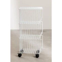 Chariot Auxiliaire Piot SKLUM Blanc -VIDAXL || Bosch || Whirlpool Soldes 48889670 3