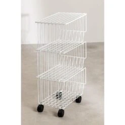 Chariot Auxiliaire Piot SKLUM Blanc -VIDAXL || Bosch || Whirlpool Soldes 48889670 4